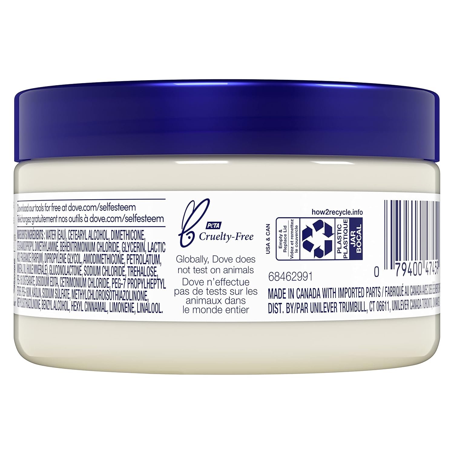 Dove Hair Mask - Strengthening Hair Mask for Damaged Hair and Hair Breakage, Minerals + White Clay, 4 oz, 4 Count - Image 3