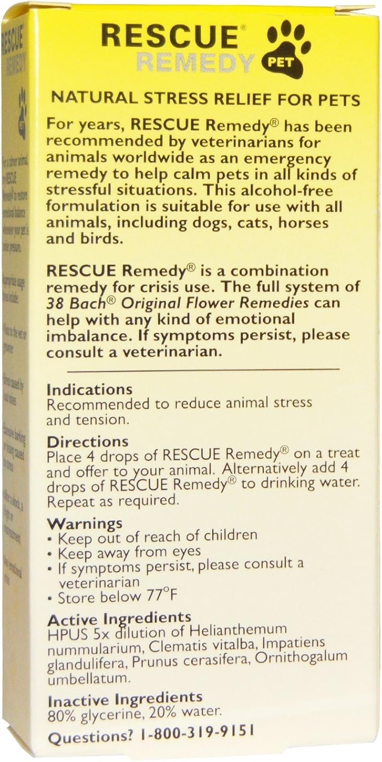 Bach rescue remedy pet, 20ML,0.7 Fl Oz (Pack of 1) - Image 3