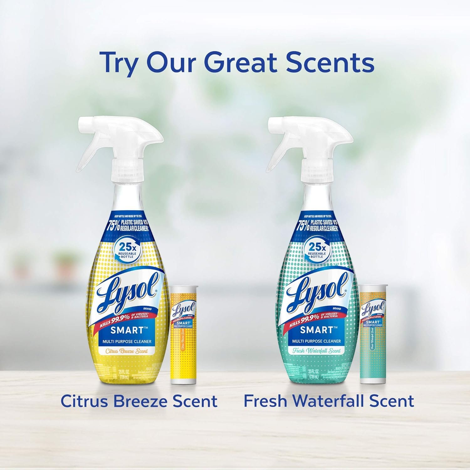 Lysol Smart Refill Cartridges, 4 x 0.195FL.OZ (5.76mL) (Pack of 4) Fresh Waterfall - Image 8