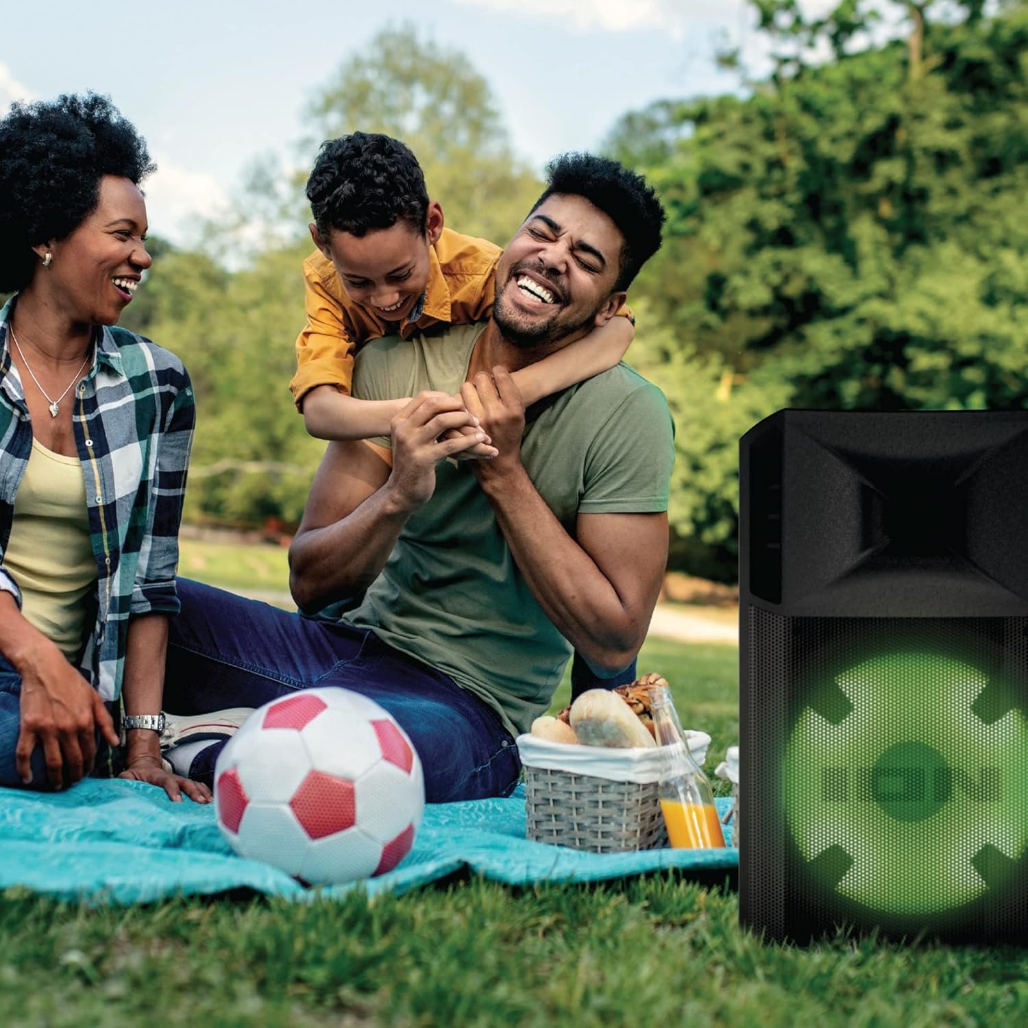 ION Audio Power Glow 300 Rechargeable Bluetooth Speaker System with LED Party Lights (Renewed) - Image 7