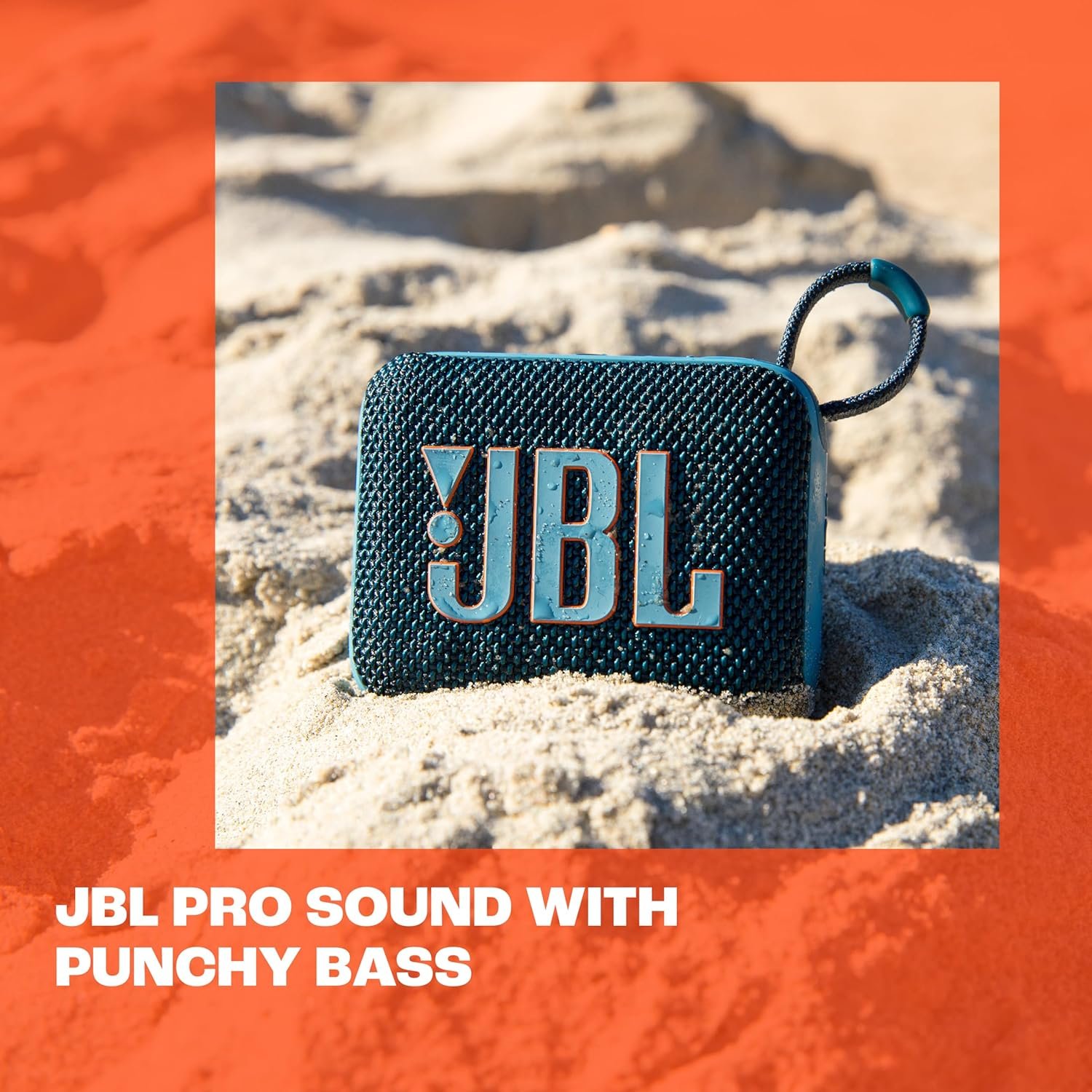 JBL Go 4 - Ultra-Portable, Waterproof and Dustproof Bluetooth Speaker, Big Pro Sound with Punchy bass, 7-Hour Built-in Battery, Made in Part with Recycled Materials (Black) - Image 6