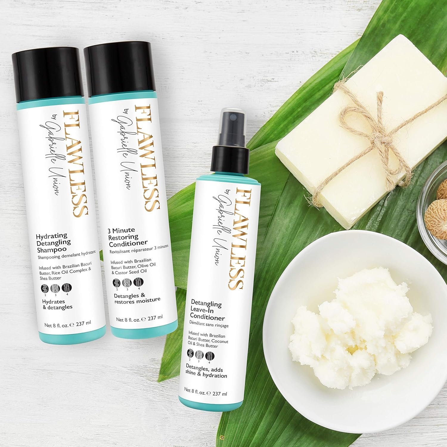 Flawless by Gabrielle Union Detangling Leave-in Conditioner Spray with Shea Butter, Brazilian Bacuri Butter, 8 Oz - Image 7