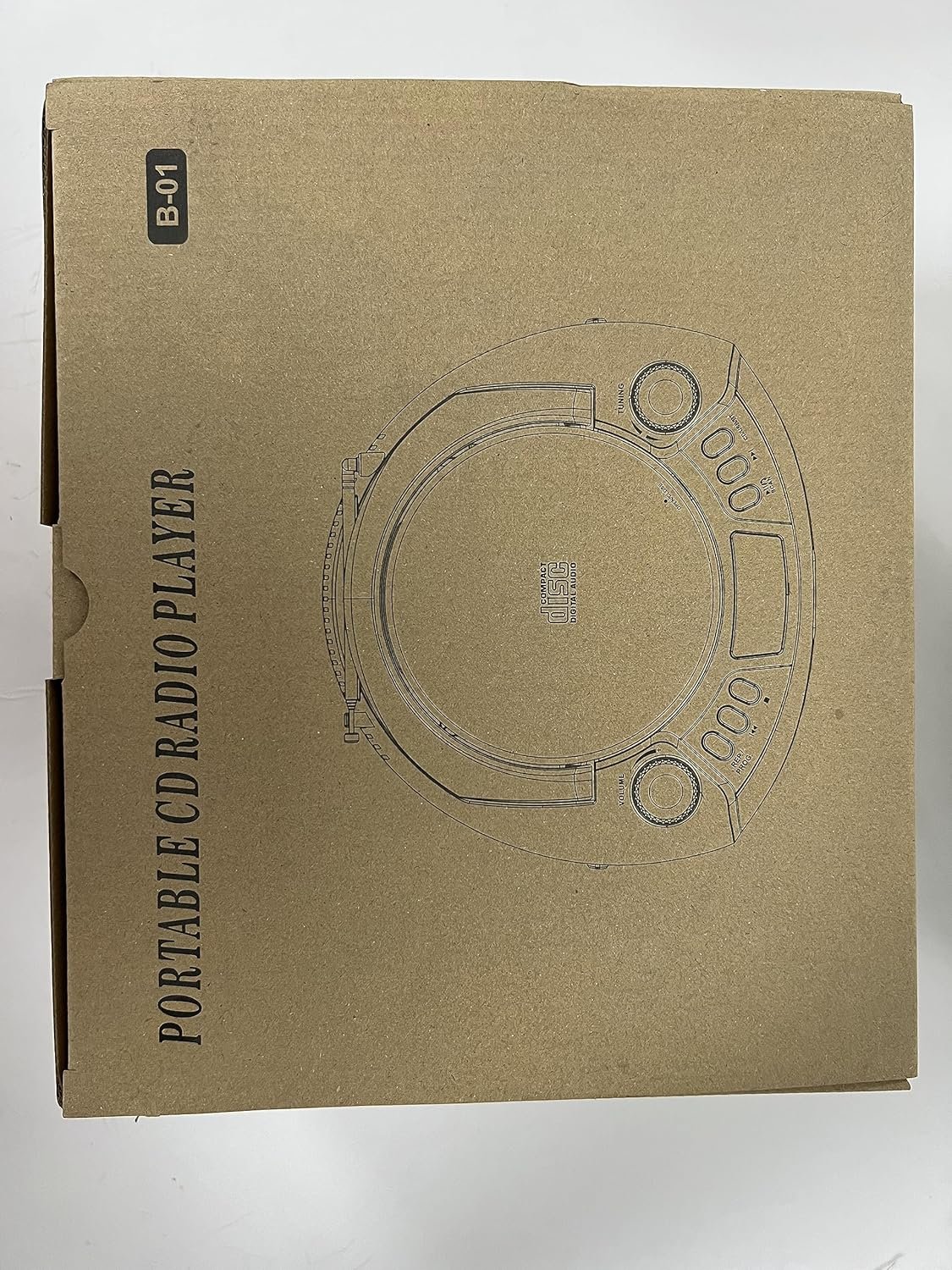 Gueray CD Player Boombox with Bluetooth Boombox AM/FM Radio USB Port Portable CD Player Stereo Sound Speaker MP3 Playback 3.5mm AUX Input Headphone Jack LCD Display CD-R CD-RW MP3WMA Playback - Image 10