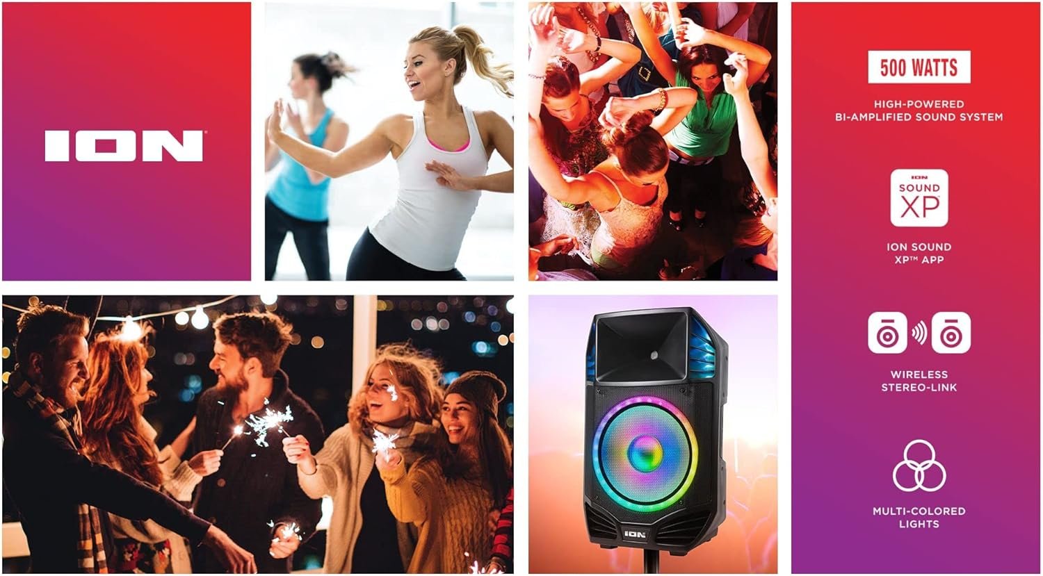 Ion Audio Total PA Premier High Power Bluetooth PA System with Lights (Renewed) - Image 8