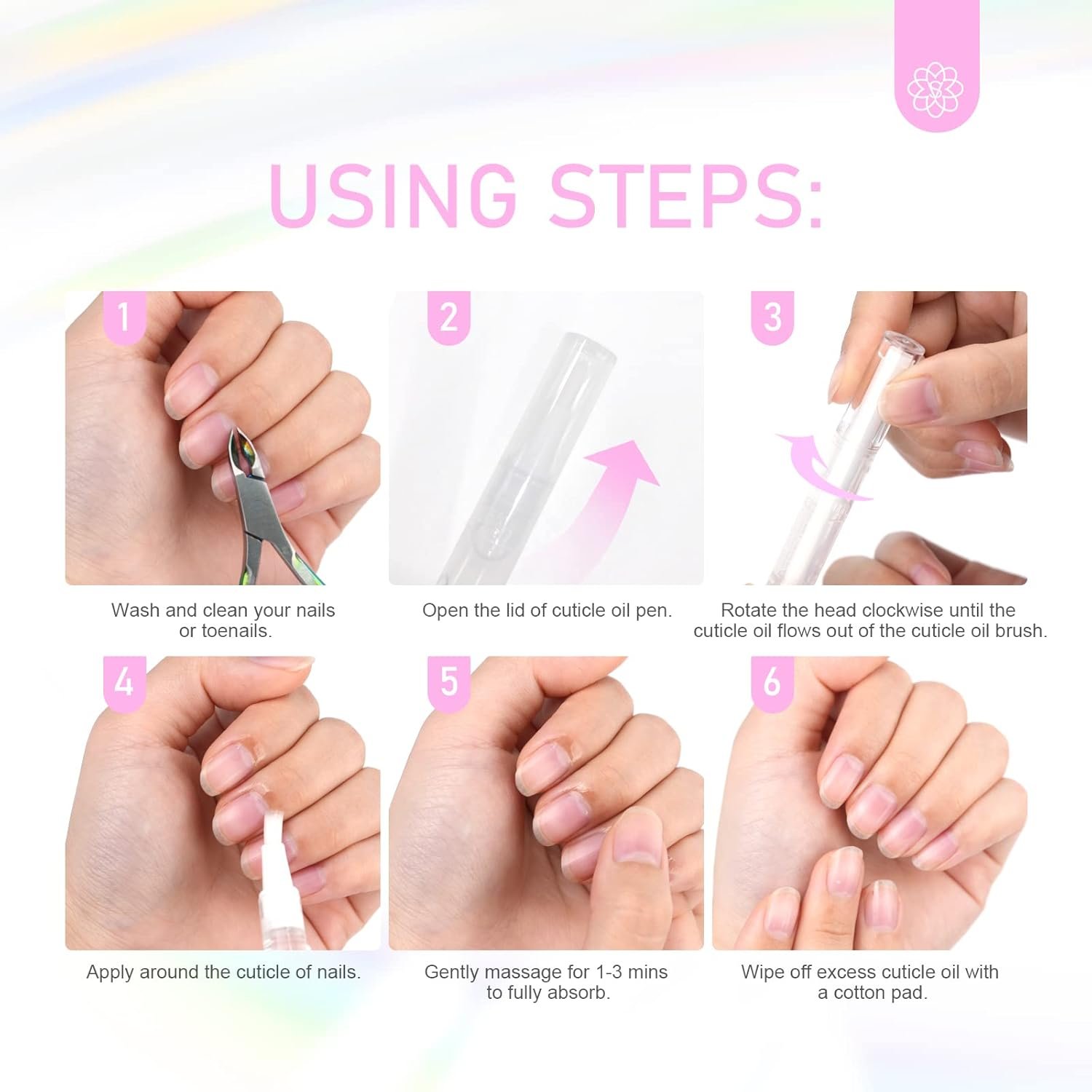 SAVILAND Natural Cuticle Oil Pen: 12PCS Revitalizing Cuticle Oil for Nails with Vitamin E For Repair Cuticles Overnight Cuticle Softener Nail Strengthener Protector for Damaged Skin Thin Nail - Image 9