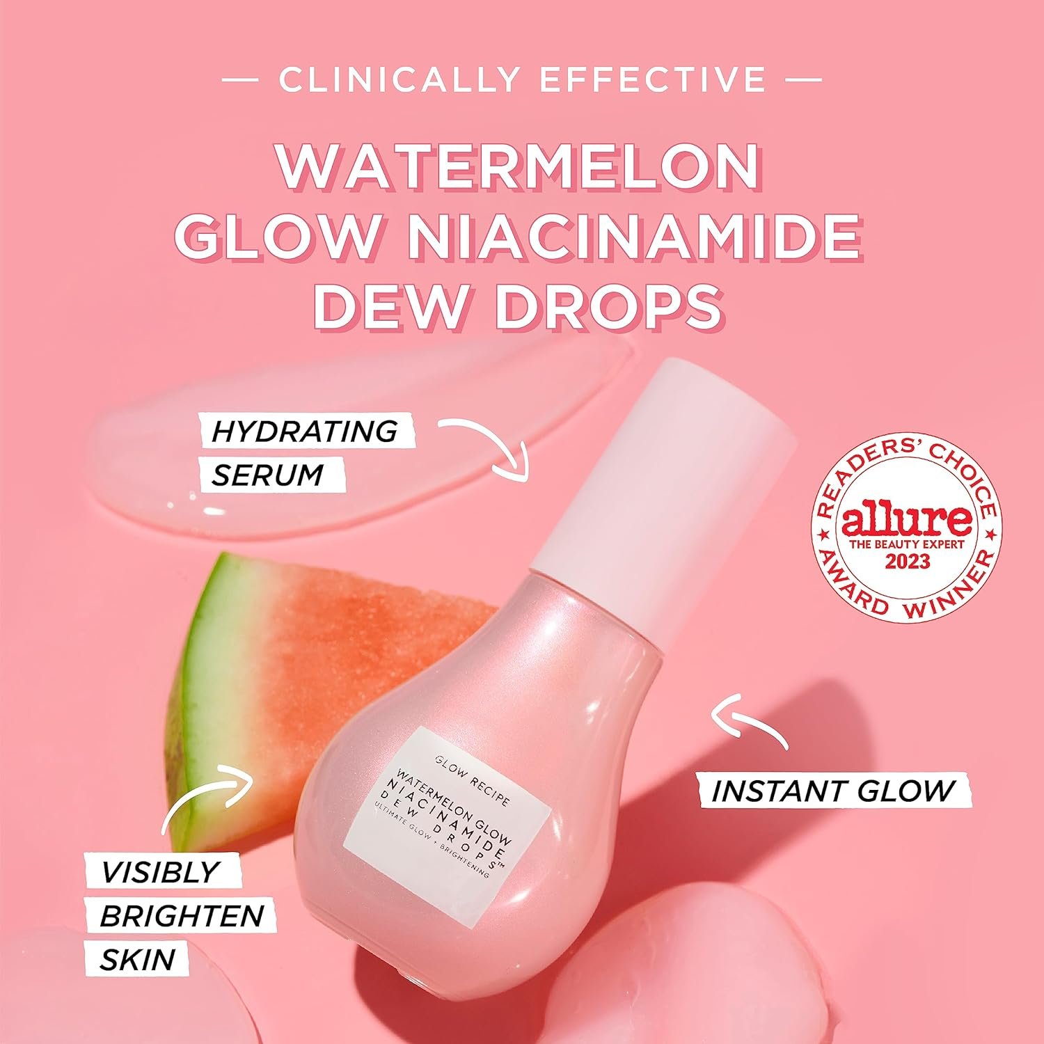 Glow Recipe Niacinamide Hue Drops Tinted Serum + Glow Drops to Bronze, Brighten & Hydrate (40ml) + Niacinamide Dew Drops Facial Serum & Illuminating Makeup Primer for Glowing Skin (40ml) - Image 8