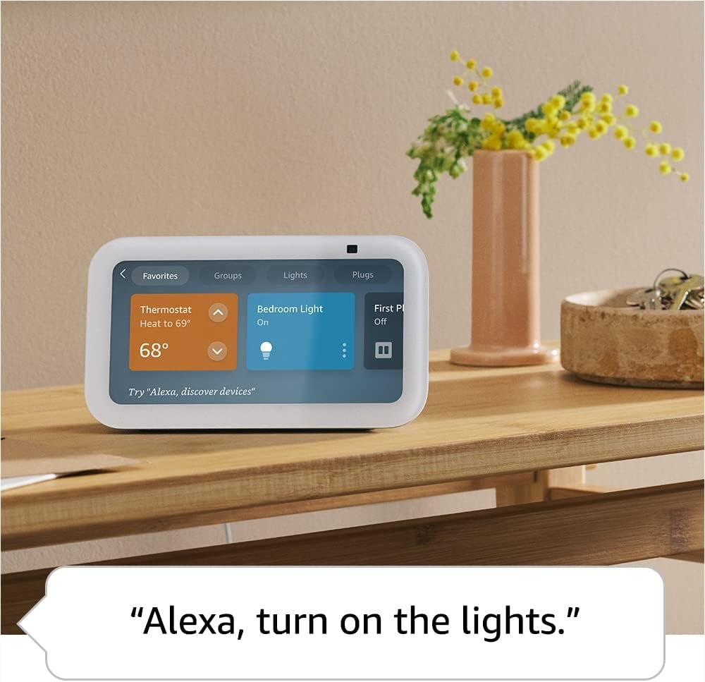 Echo Show 5 (3rd Gen, 2023 release) in Cloud Blue bundle with Amazon Smart Plug - Image 3
