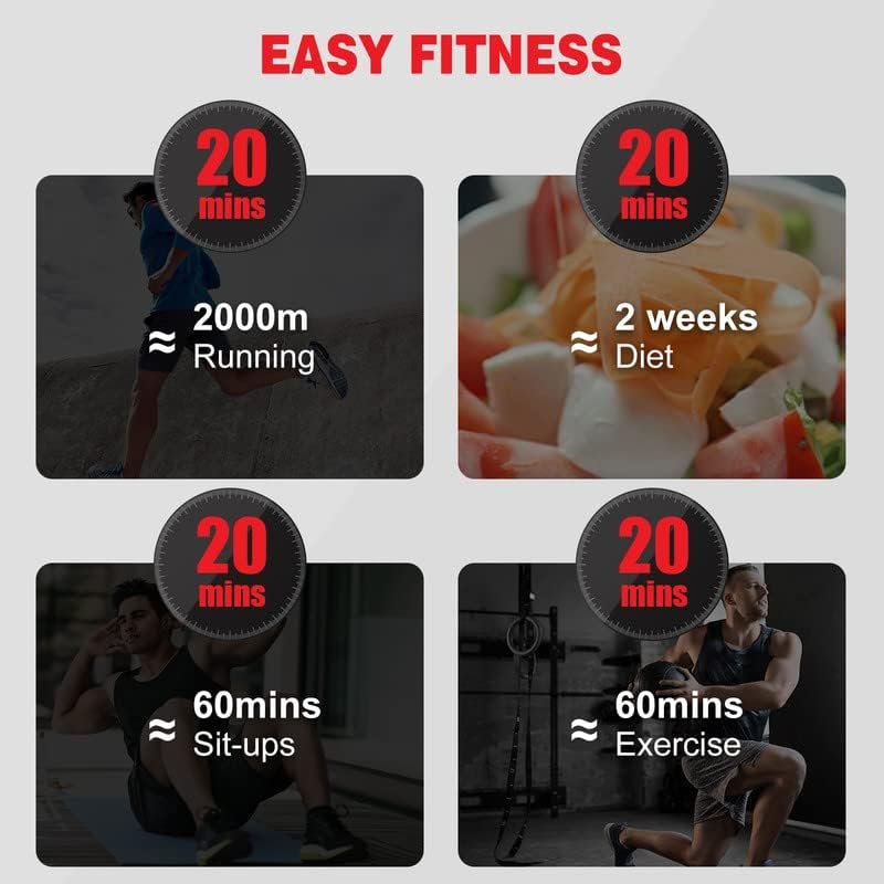 Electronic Muscle Stimulator, Abs Stimulator Muscle Toner, Ab Machine Trainer USB Rechargeable Gear for All Body, Fitness Strength Training Workout Equipment for Men and Women H9 - Image 3