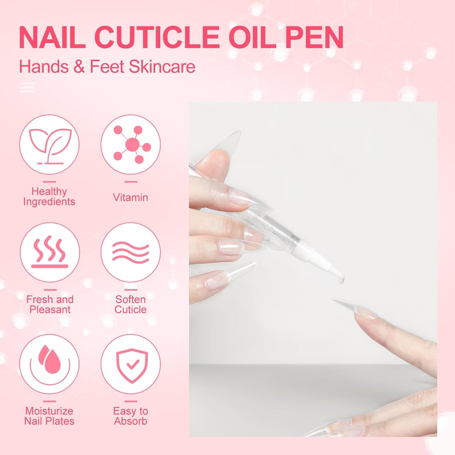 COSCELIA 8pcs Cuticle Oil for Nails Cuticle Oil Pen Bulk for Nail Care Gel Polish Softener and Strengthener Natural Moist Gel Nail Nourishment Treatment Manicure Tools DIY Gifts for Women - Image 3