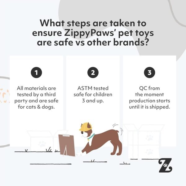 ZippyPaws Burrow Replacement Miniz - Unicorn 3-Pack, Rainbow Unicorn Toy with Squeakers, Plush Dog Toys for Aggressive Chewers, Summer Dog Toys, Rainbow Dog Pride Accessories - Image 8