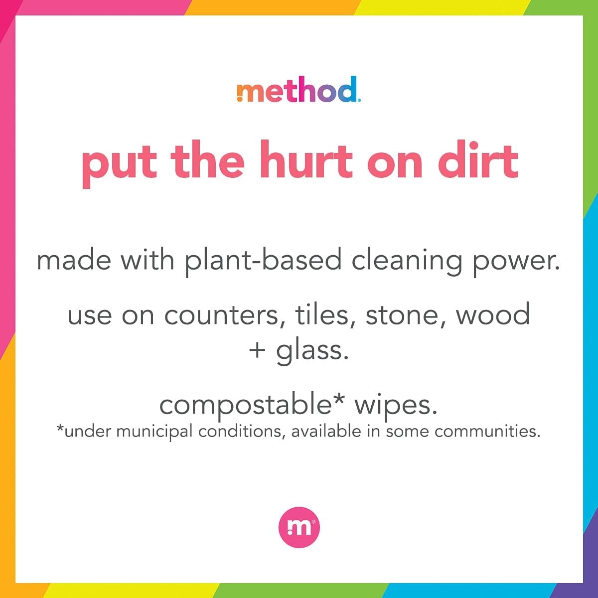 Method All-Purpose Cleaning Wipes, Pink Grapefruit, Multi-Surface, Compostable, 70 Count (Pack of 3) - Image 5