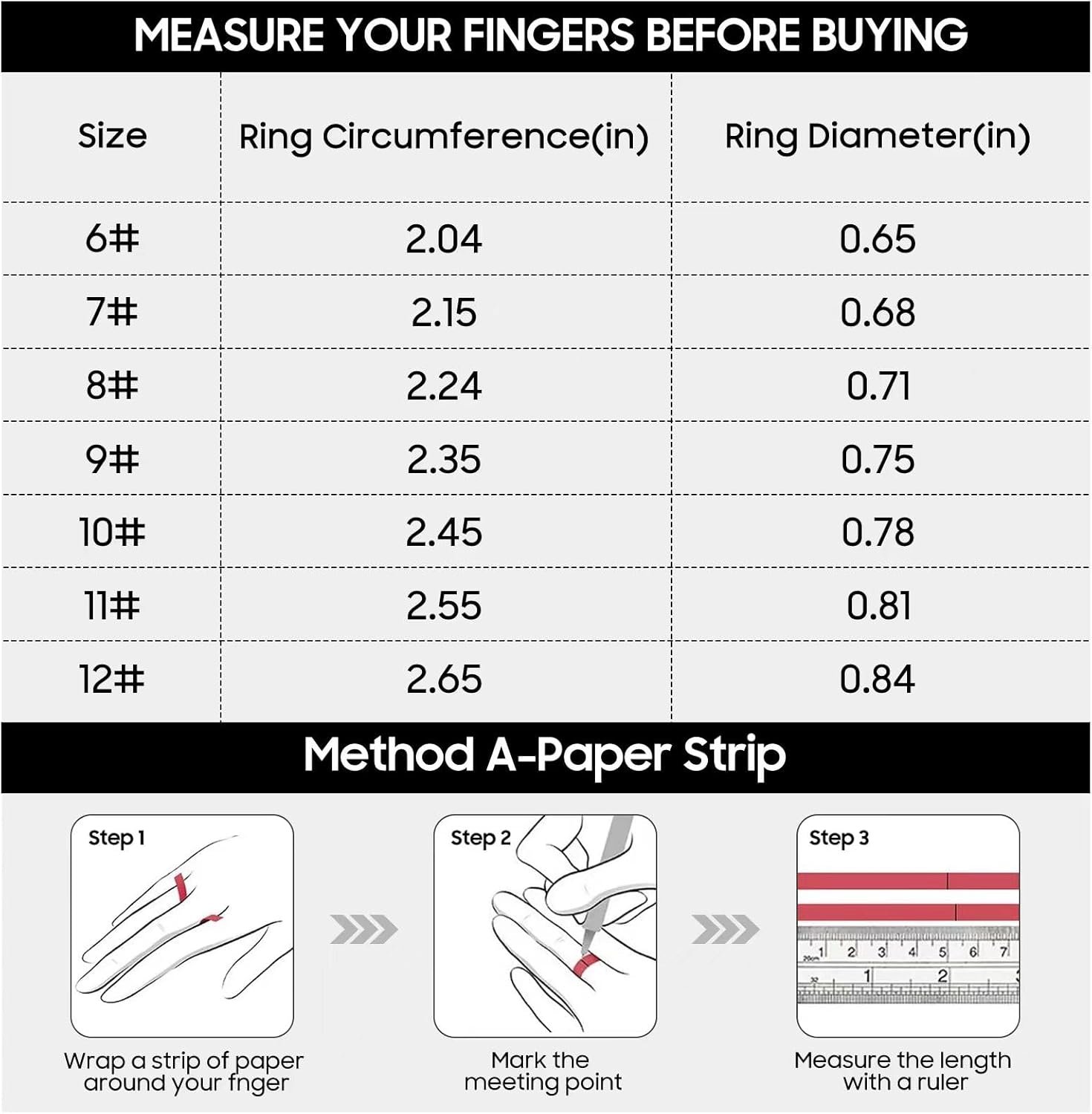 Smart Ring, Wearable Fitness Ring Health Tracker, Sleep Tracking, Heart Rate Fitness Tracker, 5-7 Days Battery Life (Black, 9#) - Image 3