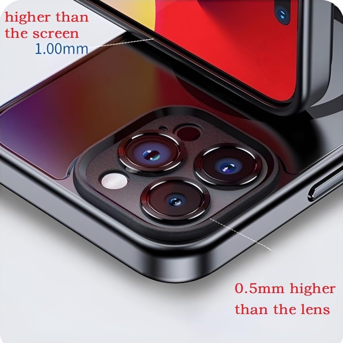 𝐃𝐈𝐘 𝐄-𝐈𝐧𝐤 Phone Case Smart Phone Case Rear Projection Ink Case Customizable Instantly Display Photo Phone Case Personalize Ink Phone Case Back Cover (Black, iPhone 14 PRO) - Image 9