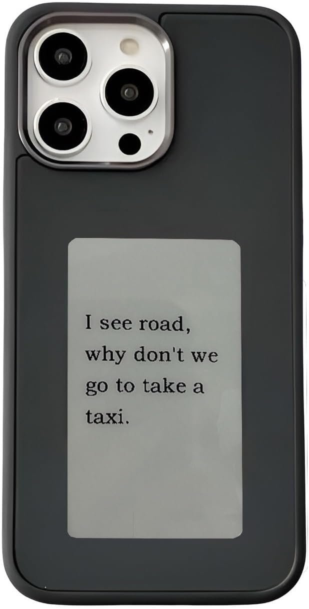 𝐃𝐈𝐘 𝐄-𝐈𝐧𝐤 Phone Case Smart Phone Case Rear Projection Ink Case Customizable Instantly Display Photo Phone Case Personalize Ink Phone Case Back Cover (Black, iPhone 14 PRO) - Image 10