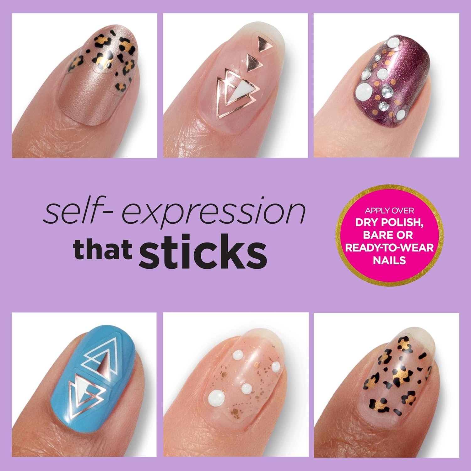 Sally Hansen Salon Effects Nail Accents, Bubbly & Pearls, Nail Art Decals, Easy to Use, No Commitment, Use On Nail Polish or Bare Nails, Mix and Match Styles - Image 7