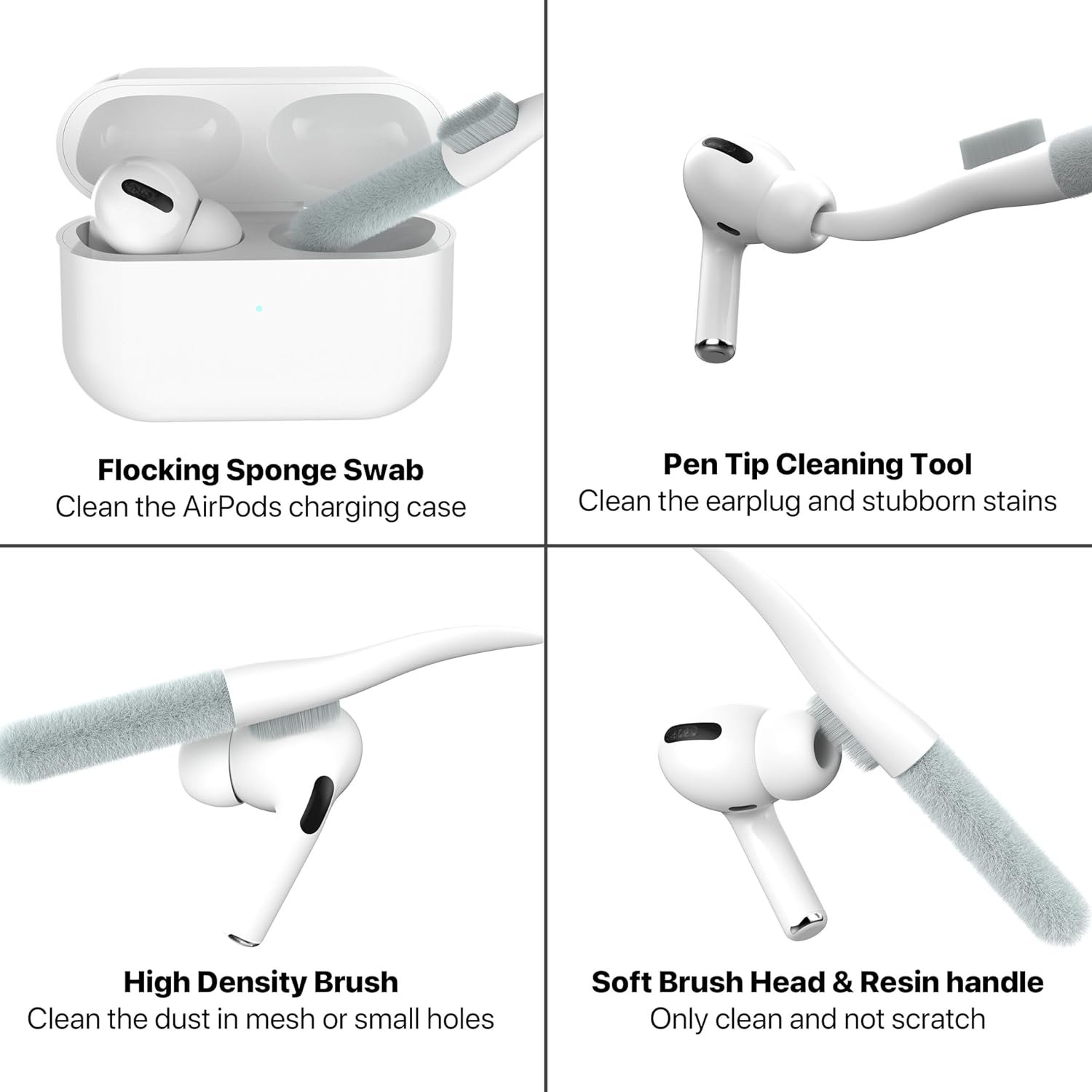 Valkit Compatible Airpods Pro 2nd/1st Generation Case with Cleaner Kit, Game Player Design Airpod Pro 2 Case 2022/2023 Soft Silicone iPods pro 2 Protective Case for Airpods Pro Gen 2/1 Charging Case - Image 7