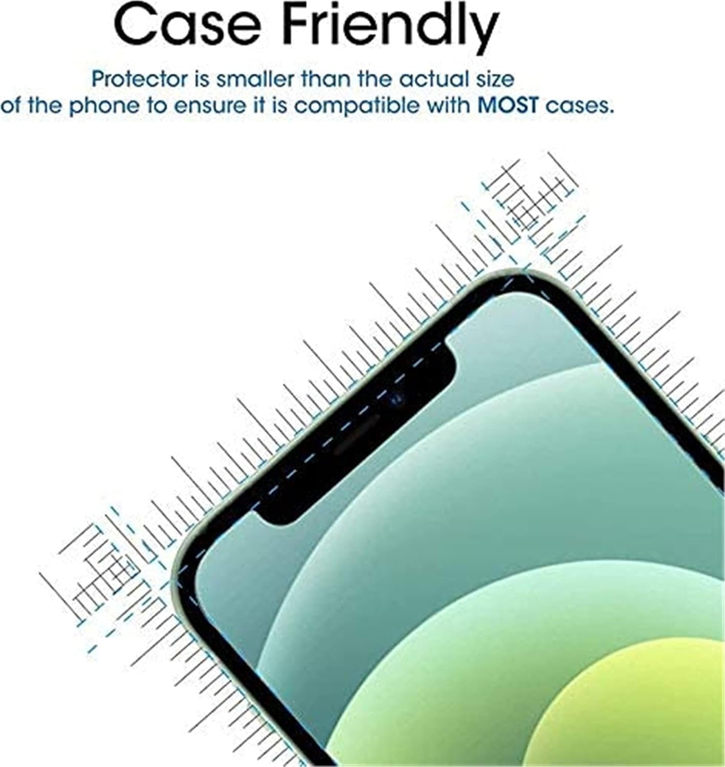 3 Pack for AT&T Motivate Pro 5G Screen Protector,Case Friendly, Scratch Resistant Bubble Free Anti-Fingerprints HD Clear,Tempered Glass Film for AT&T Motivate Pro 5G - Image 6