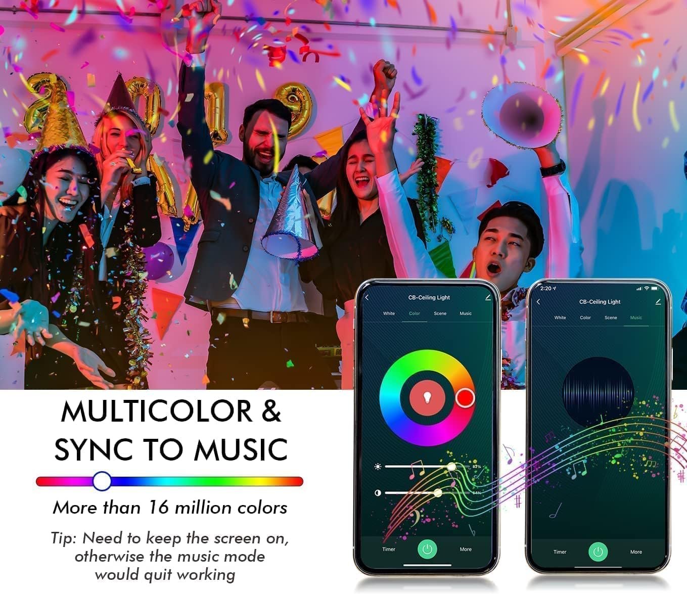 OHLUX Smart WiFi Flood Light Bulbs E26 Base 900Lumen (100W Equivalent),10W BR30 LED Bulb Compatible with Alexa, Google Home, Siri, 2700K-6500K Dimmable, Indoor use (No hub Required) - 8Pack - Image 4