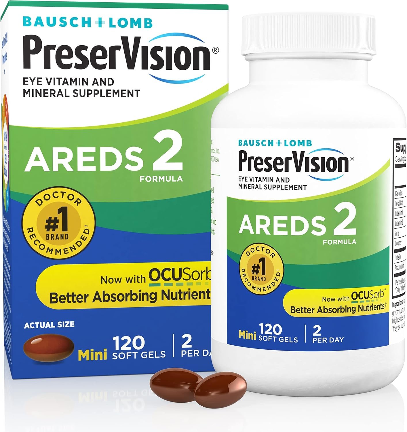 Preservision AREDS 2 Formula, 120 Soft Gels (Pack of 8) - Image 3