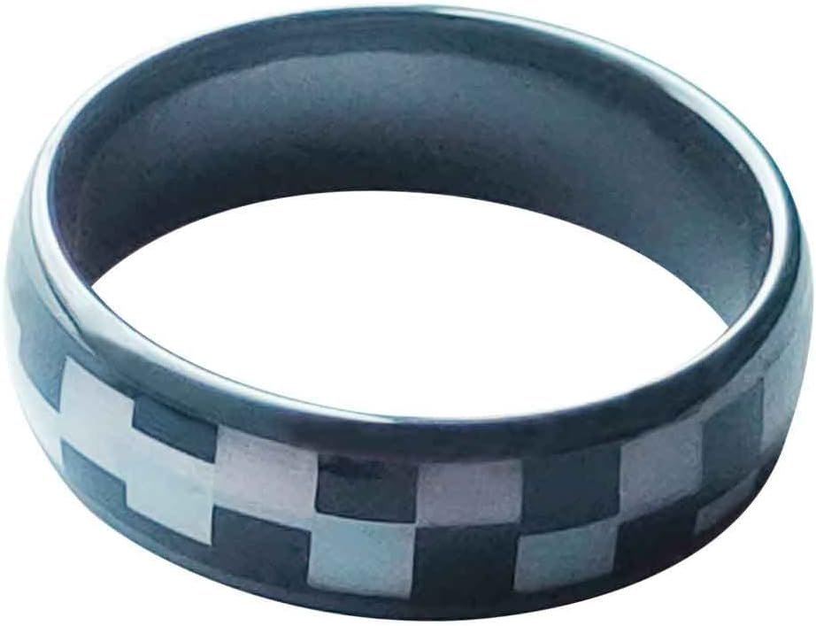 Mosaic NFC Forum Type 2 215 496 Bytes Chip Universal for Mobile Phone, All-Round Sensing Technology Wearable Smart Ring, Waterproof Ceramic Ring for Men or Women (NFC Ring Mosaic 17mm) - Image 3