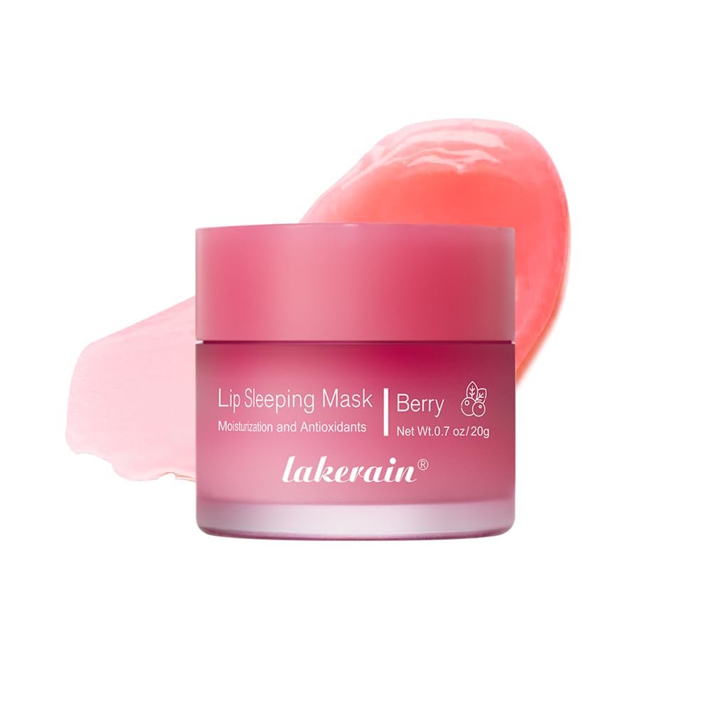 Lip Sleeping Mask, Lip Mask With Vitamin C, Antioxidants, Lip Mask Overnight,Improves Dryness, Nourishes And Hydrates, Brighten Lip Colour, Reduce Lip Lines 0.7 Oz.(02#berry) - Image 2
