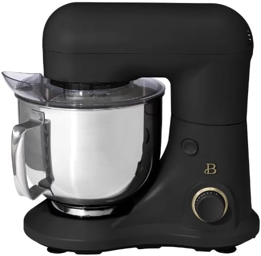 Generic Beautiful 5.3 Qt Stand Mixer, Lightweight & Powerful with Tilt-Head, Powerful 300-watt mixing system & 12 optimal speed settings White Icing by Drew Barrymore (Black Sesame) - Image 2