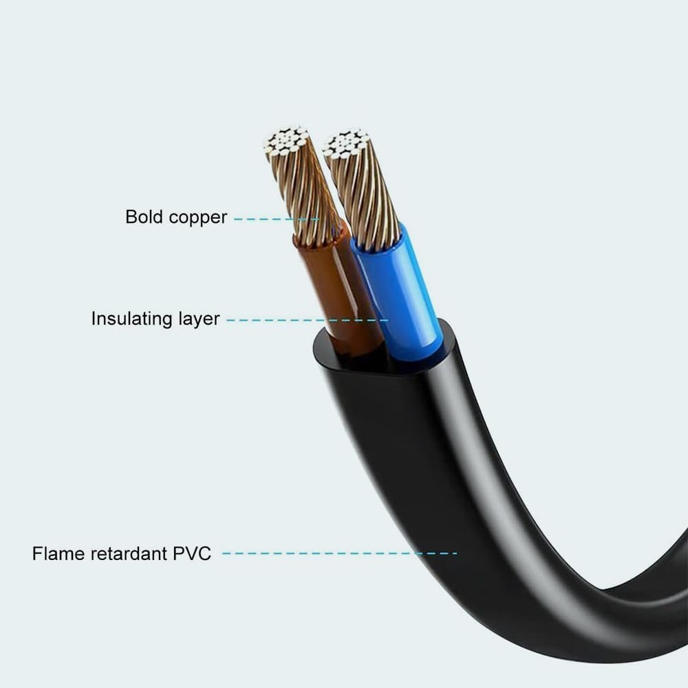 K-Mains AC in Power Cord Outlet Socket Cable Plug Lead for PANASONIC RX-D55 RXD55 RX-D55GC RX-D55GC-K Digtal Audio Portable Stereo CD Radio Boombox System Player - Image 5