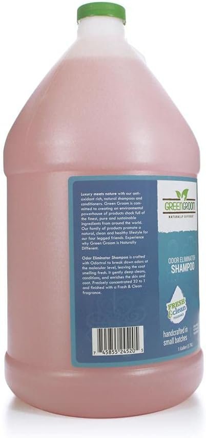 Green Groom Odor Eliminator Dog Shampoo, 1 Gallon - Crafted with Odortrol, All Natural Ingredients, Antioxidant Rich, Eliminates Smelly Pet Odors, Powerful Deodorizing Formula, Professional Grade - Image 4