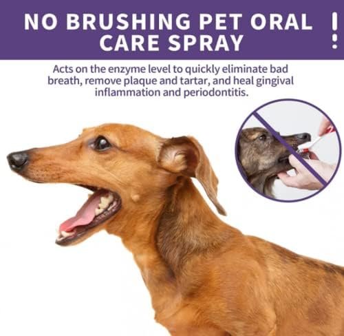Pet Clean Teeth Spray, 2023 New Formula for Dogs & Cats, No Brushing Required, Freshens Breath, Prevents Plaque & Tartar, Natural Oral Care Spray (1pc) - Image 7