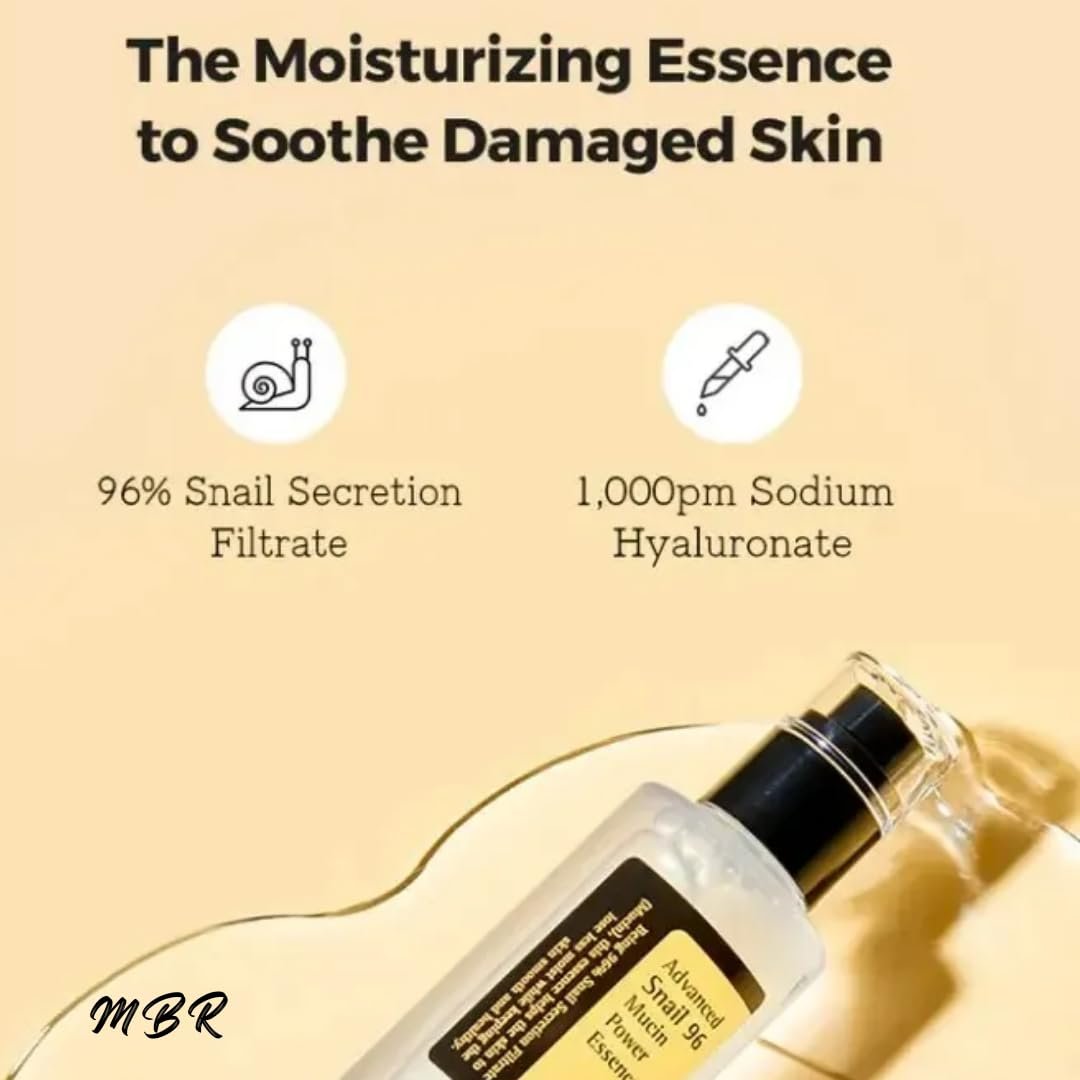 Advanced Snail Mucin 96% Power Repairing Essence - Hydrating Serum for Face with Snail Secretion Filtrate (4.05 fl.oz / 120ml) - Image 7