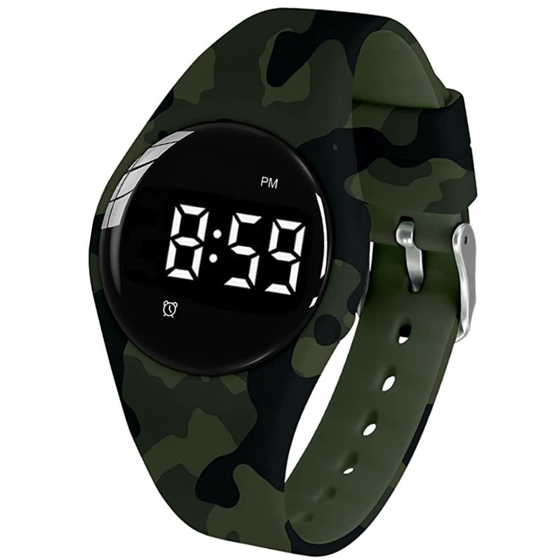 Water Resistant Vibrating Alarm Watch Silent Medical Reminder Watch - with Timer and 15 Daily Alarms (Camo Green) - Image 2