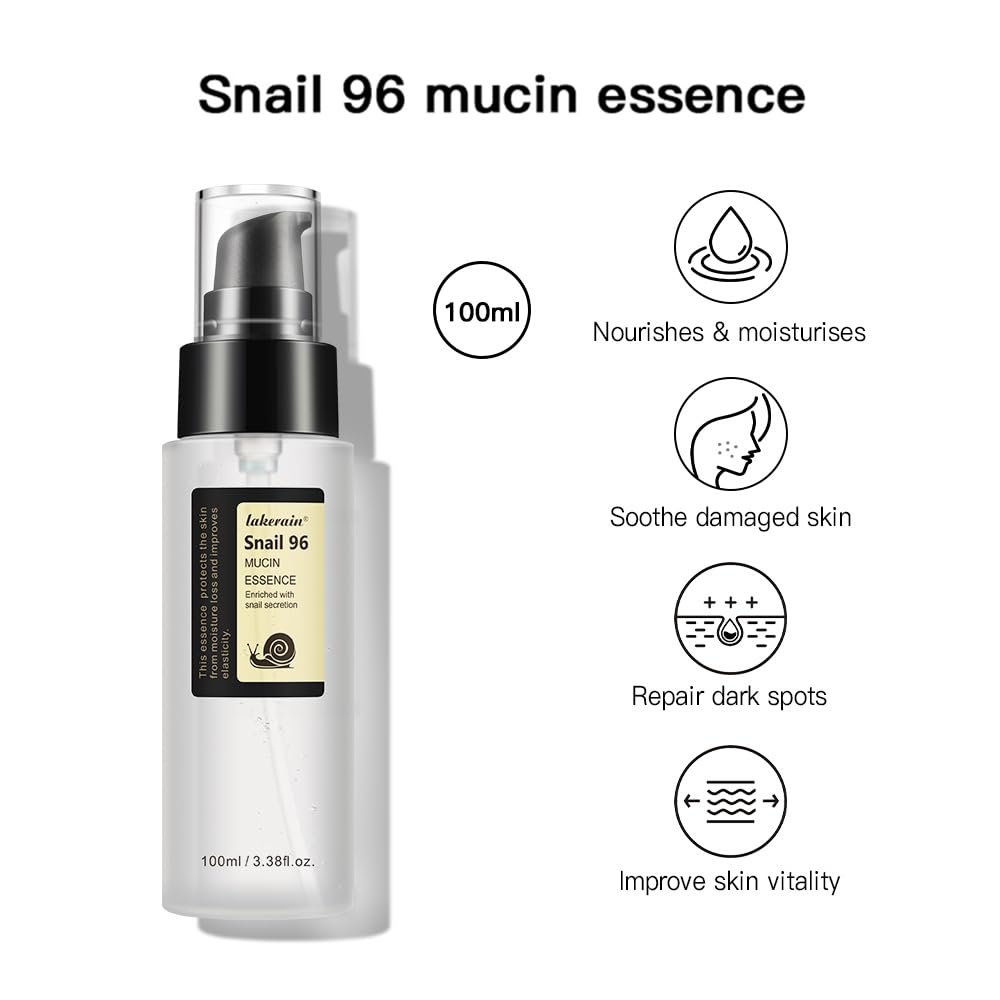100ML Advanced Snail 96% Mucin Power Essence, Snail Mucin Repair Dark Spots, Snail Mucin Essence for Face, Hydration and Moisture, Improve Skin Vitality - Image 3