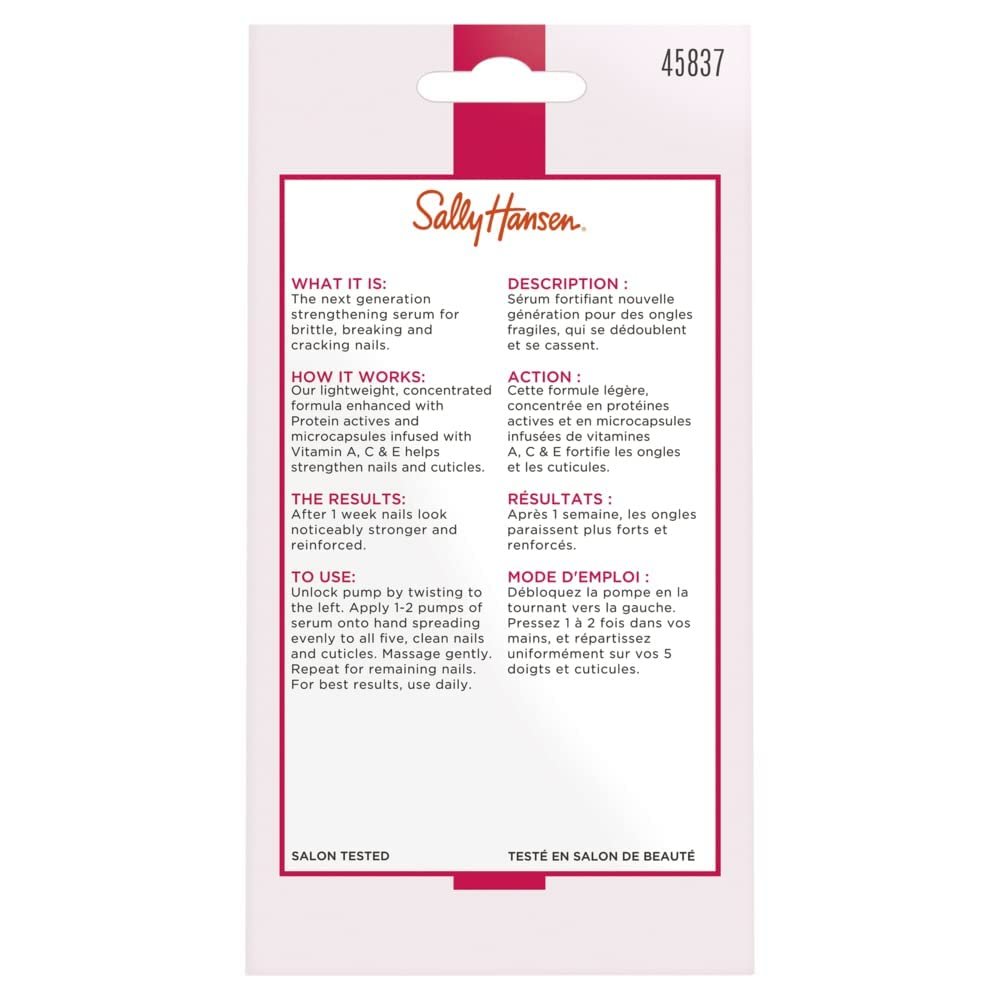 Sally Hansen Hard As Nails®, Vitamin Strength Serum™, Moisturizing Treatment, Nail Strengthener, Inlcudes Vitamins A, C, and E - Image 6