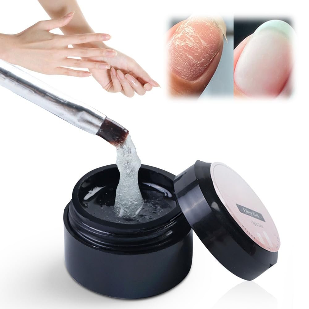 Nail Repair Protection Gel, 2024 New Nail Repair Kit for Split Natural Nail, Instant Cracked Nail Repair Gel, Nail Repair Kit for Cracked Natural Nail Emergency Easy Quick Fix (Not brush) - Image 2