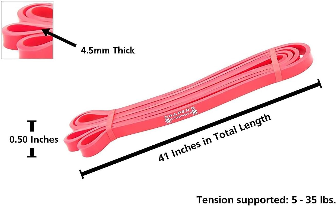 Draper's Strength Heavy Duty Resistance Stretch Loop Bands for Powerlifting Workout Exercise and Assisted Pull Ups - Image 4