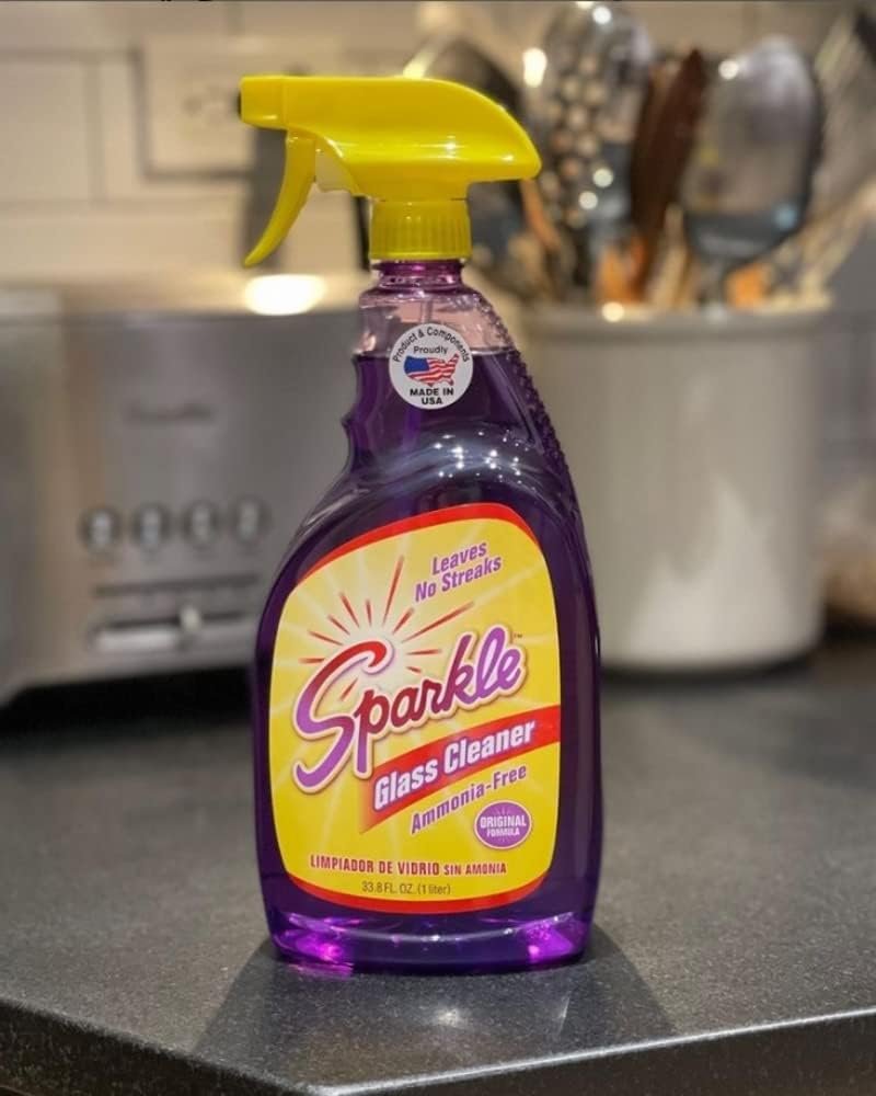 Sparkle Glass Cleaner Spray, Ammonia-Free Original Formula Glass Cleaner, Leaves No Streaks (33.8 Fl Oz, Pack of 2) - Image 5
