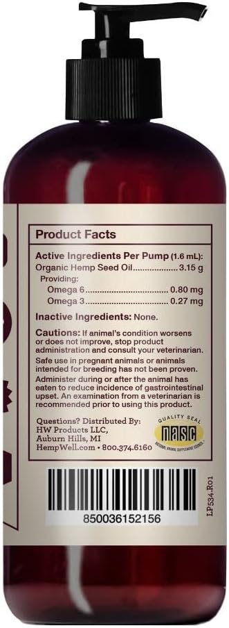 Hemp Well Thrive Pet Oil for Cats and Dogs, Everyday Supplement for Overall Health, Hip, Joint, and Heart Health, Organically Sourced - 8 Ounce - Image 5