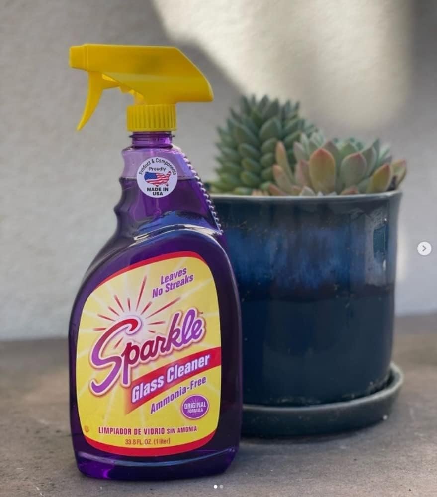 Sparkle Glass Cleaner Spray, Ammonia-Free Original Formula Glass Cleaner, Leaves No Streaks (33.8 Fl Oz, Pack of 2) - Image 4