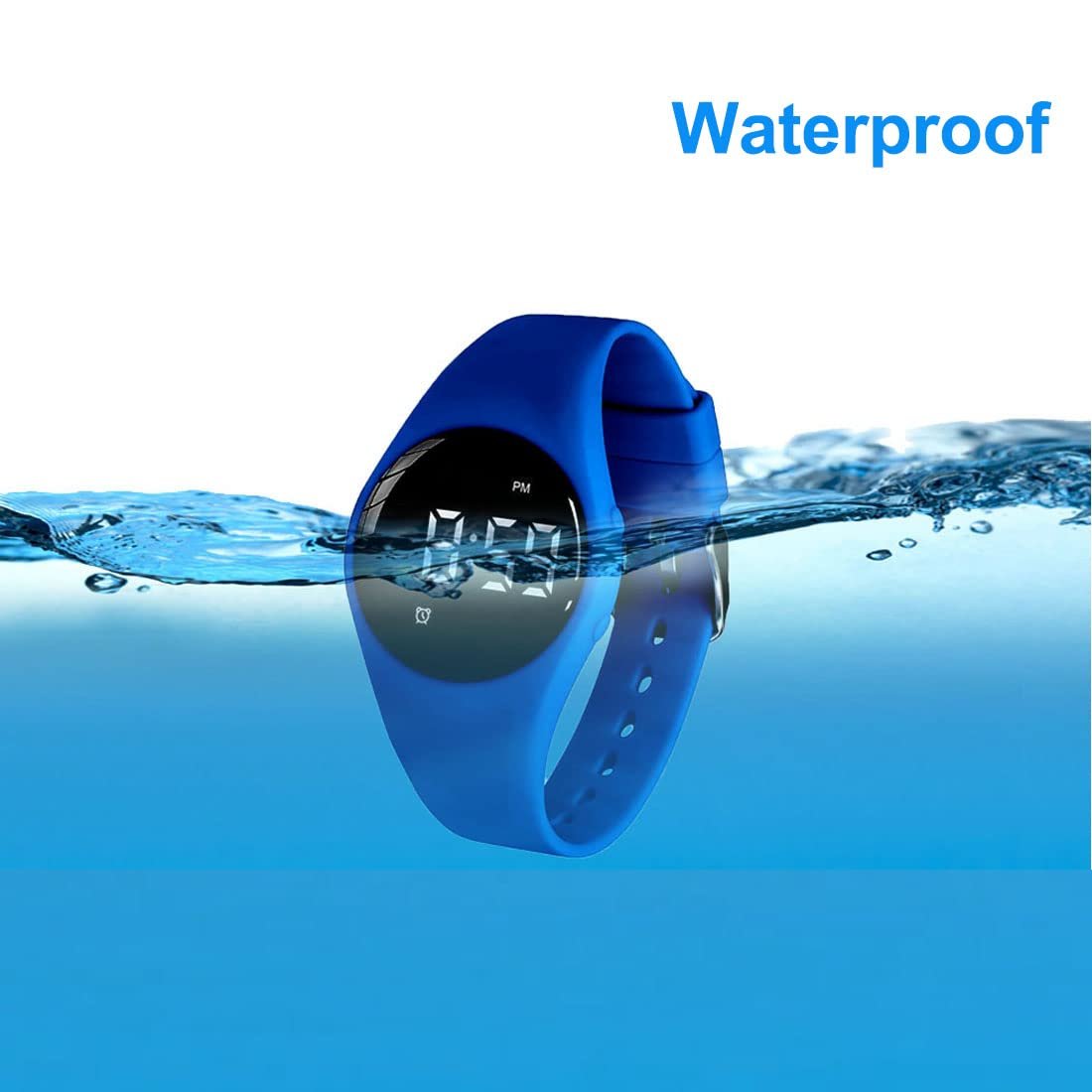 Water Resistant Vibrating Alarm Watch Silent Medical Reminder Watch - with Timer and 15 Daily Alarms (Camo Green) - Image 6