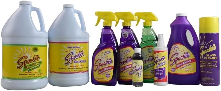 Sparkle Glass Cleaner Spray Refill Bottle, Ammonia-Free Original Formula Heavy Duty Glass Cleaner, Leaves No Streaks, 2 Liter Refill Bottle (Pack of 1) - Image 7