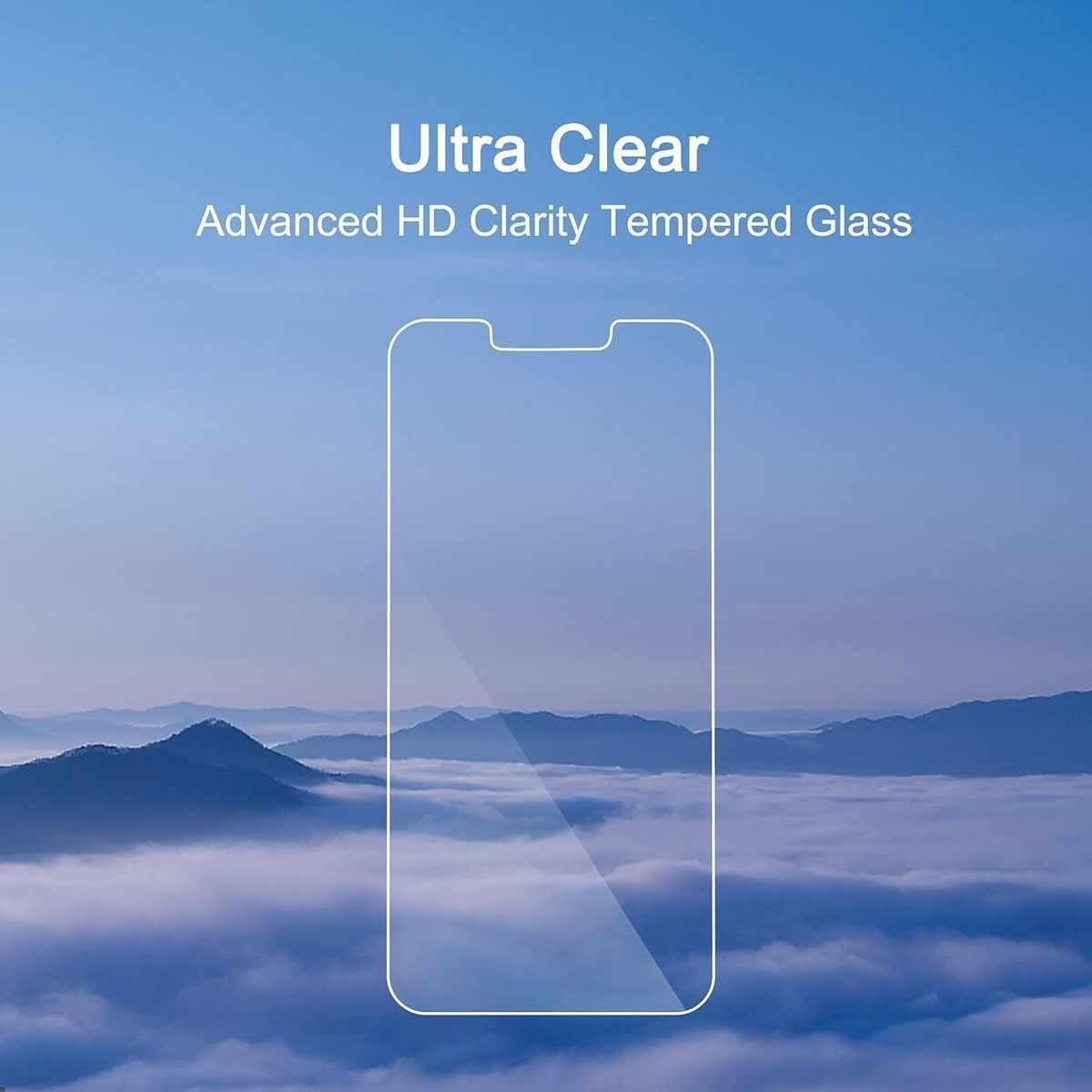 Tempered Glass Screen Protector + Camera Protector for iPhone 13, 14, 15, 2 Pack (iphone 15 pro max) - Image 4