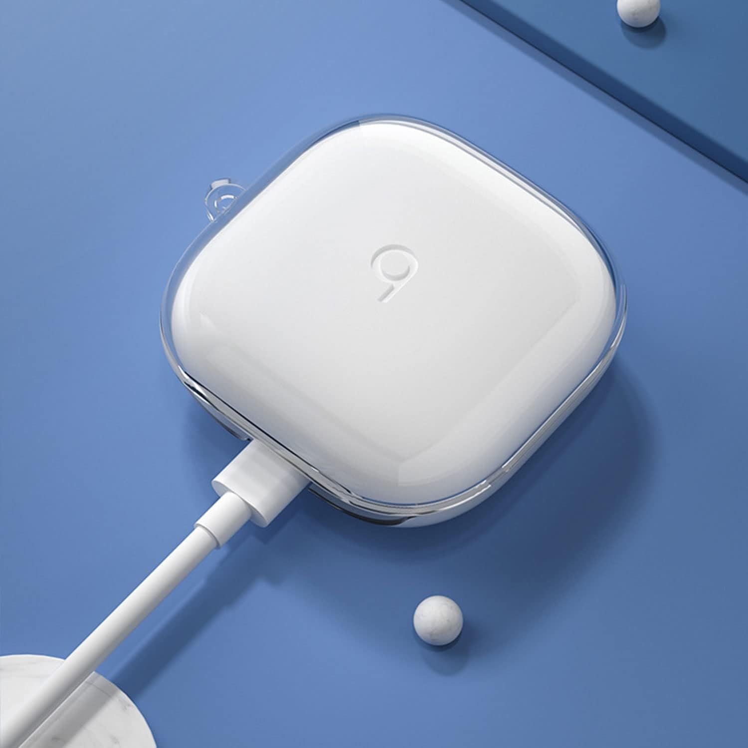 for Beats Fit Pro Case Clear, Soft TPU Clear Case for Beats Fit Pro Case Cover,Shockproof Transparent Beats Fit Pro 2021 Earbuds Case with Carabiner Keychain Accessories for Women Men-Clear - Image 6