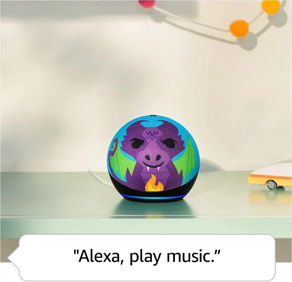 Amazon Echo Dot (5th Gen, 2022 release) Kids | Designed for kids, with parental controls | Owl - Image 4