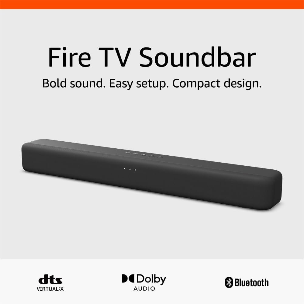 Amazon Fire TV Soundbar, 2.0 speaker with DTS Virtual:X and Dolby Audio, Bluetooth connectivity - Image 2