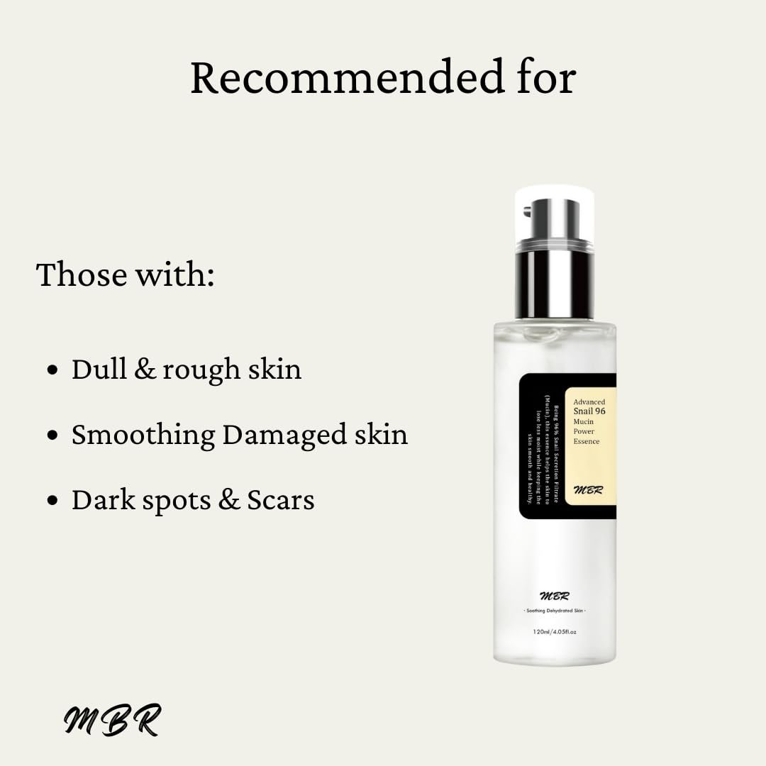 Advanced Snail Mucin 96% Power Repairing Essence - Hydrating Serum for Face with Snail Secretion Filtrate (4.05 fl.oz / 120ml) - Image 4