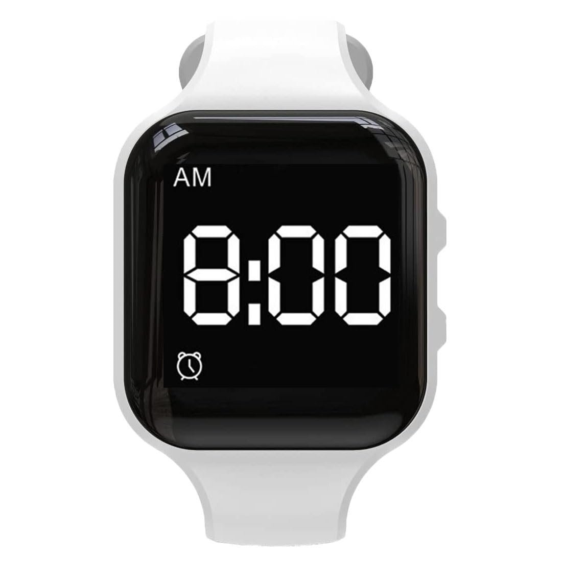 Vibrating Alarm Watch Waterproof Wake Up Watch Silent Medical Reminder Watch - with Timer and 15 Daily Alarms (White) - Image 2