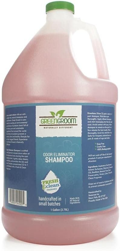 Green Groom Odor Eliminator Dog Shampoo, 1 Gallon - Crafted with Odortrol, All Natural Ingredients, Antioxidant Rich, Eliminates Smelly Pet Odors, Powerful Deodorizing Formula, Professional Grade - Image 2
