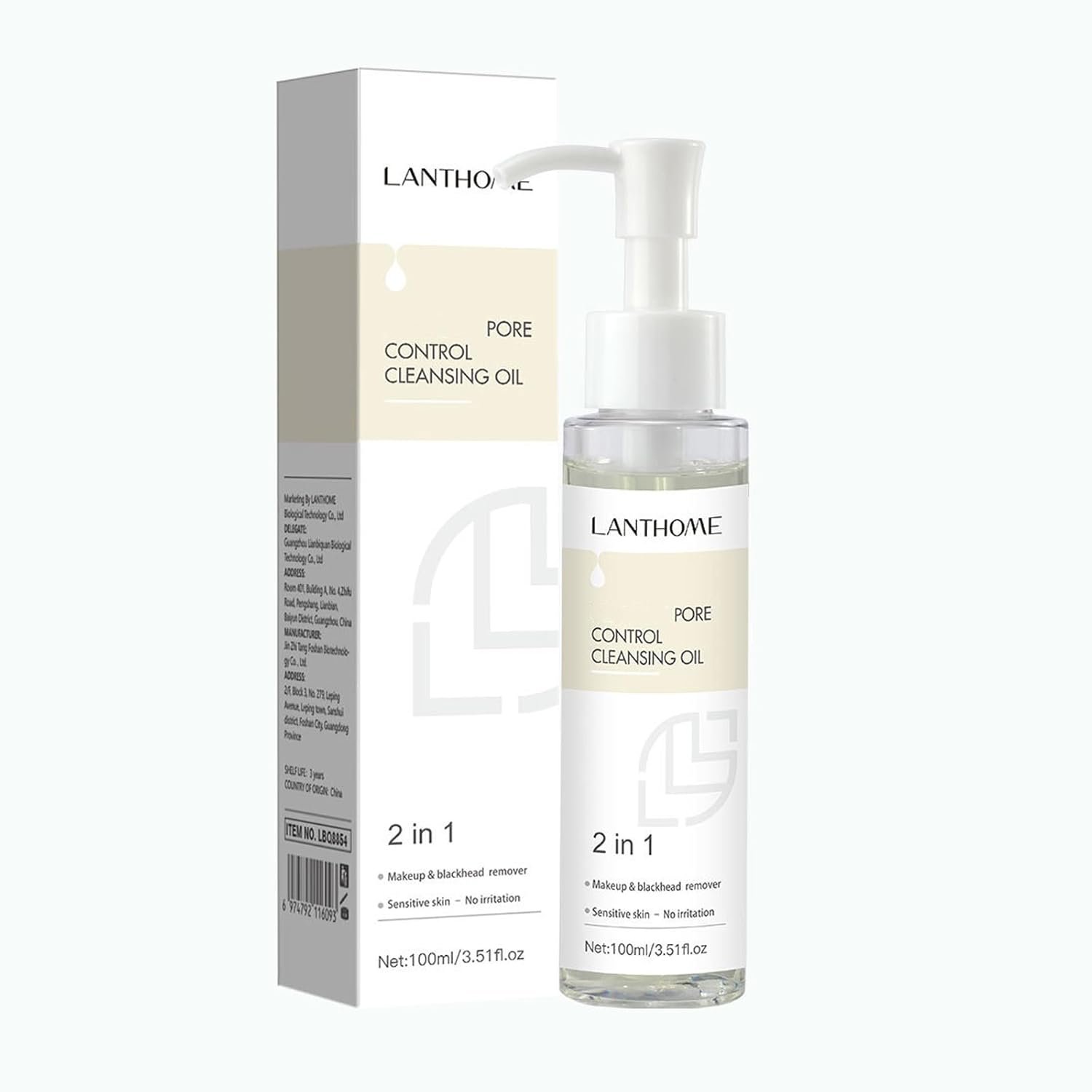 Deep Cleansing Facial Oil, Makeup Remover for Blackhead and Pores, Oil Control Melts Makeup Face Cleanser, Light & Non-Greasy, Soothes & Nourishes Skin 3.5 fl. oz - Image 2