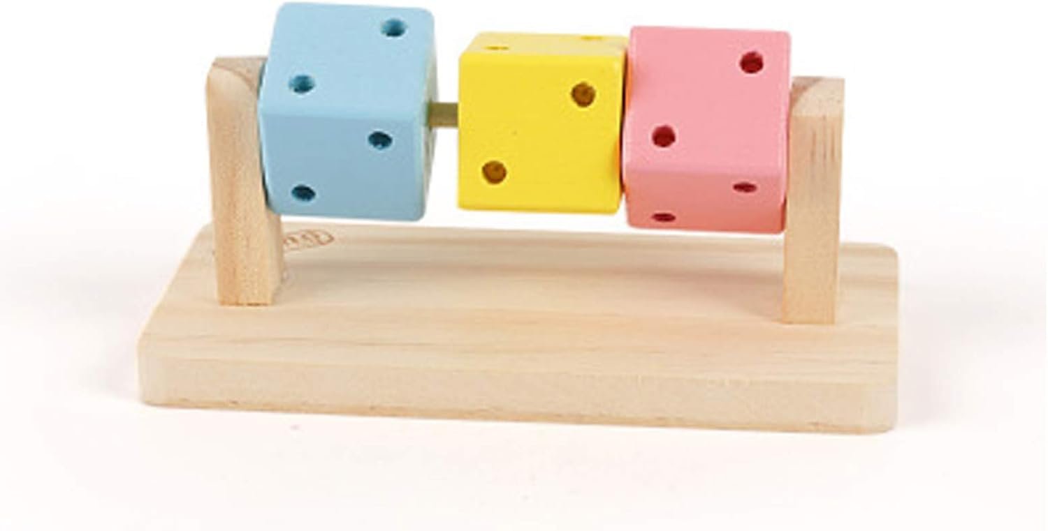 Besimple Hamster Chew Toys, Hamster Enrichment, Guinea Pig Toys and Accessories for Cage, Wood Hamster Platform Chew Toys for Teeth, Dwarf Hamster Chews, Colorful Wooden Block for Small Pets - Image 8