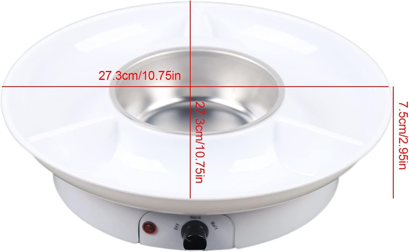 Chocolate Melting Warming Fondue Pot, 110V 25W Electric Fondue Maker Deluxe Gift Set w/10 Forks, 8.8 Oz Fondue Fountain kit-2 Modes Perfect for Melting Chocolate, Butter & Cheese - Parties & Dessert - Image 10